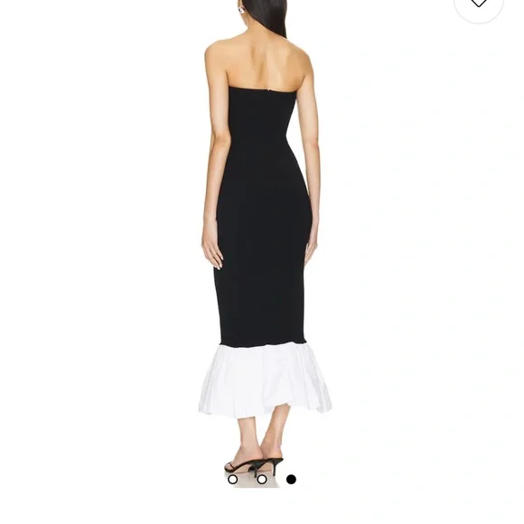 Ronny Kobo Collection Strapless Black and White Dress - Picture 3 of 4